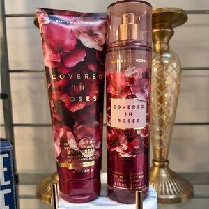Bath & Body Works Covered in Roses Duo FFM/Body Cream NWT NEW Packaging 2026